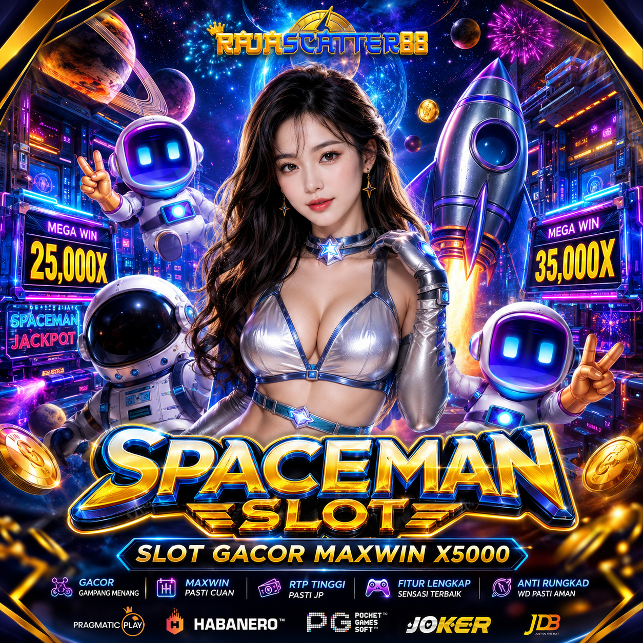 SPACEMAN x SLOT BONUS | Link Situs Spaceman Slot Pragmatic Play Resmi Terbaru Mudah Maxwin To the Moon